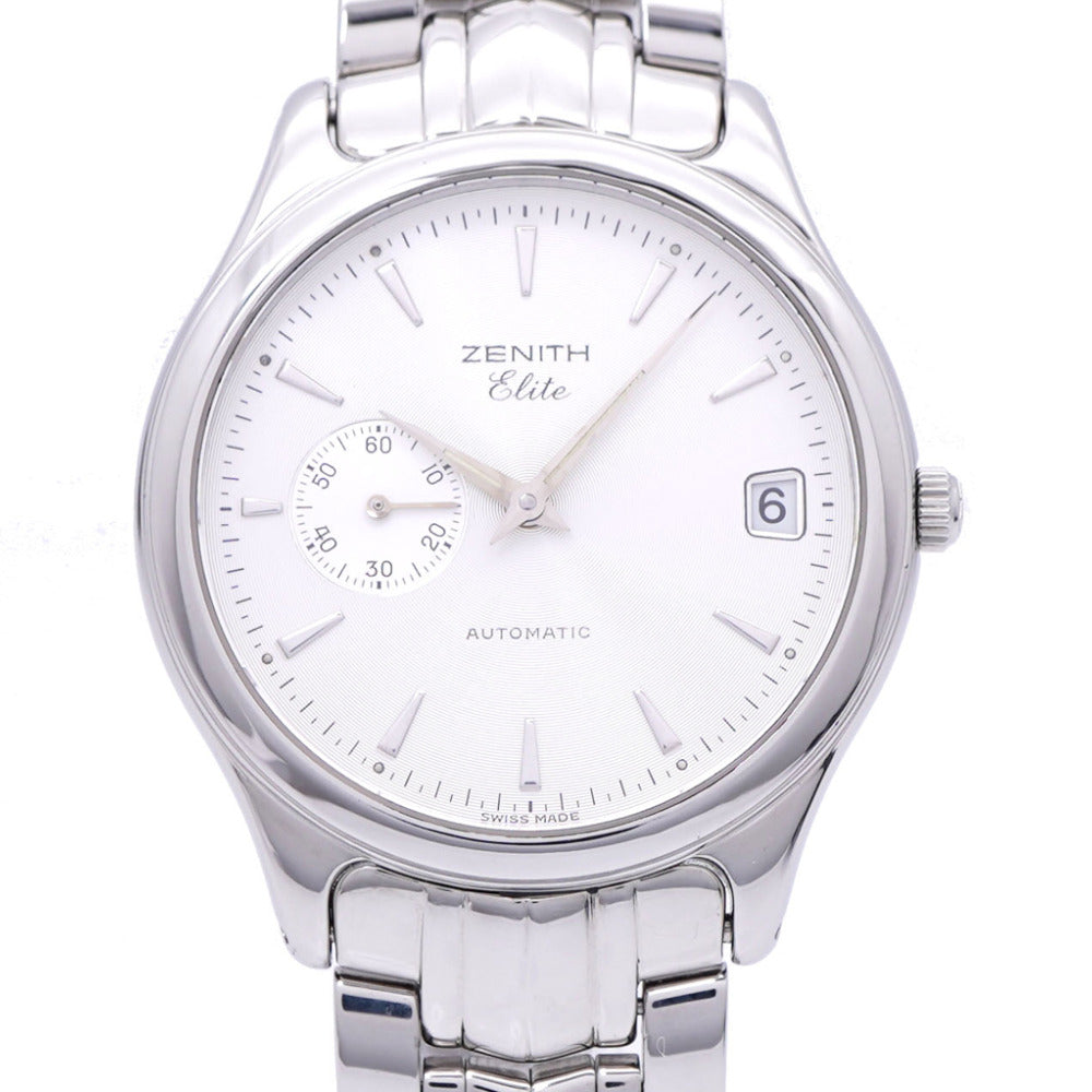 美品 ゼニス クラス エリート 02.0040.680 自動巻き 腕時計 SS シルバー文字盤 1438【中古】ZENITH メンズ