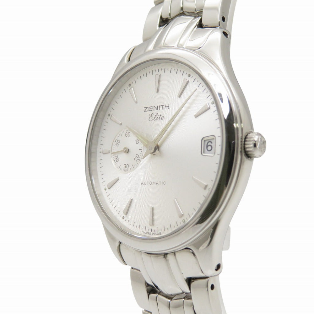 美品 ゼニス クラス エリート 02.0040.680 自動巻き 腕時計 SS シルバー文字盤 1438【中古】ZENITH メンズ