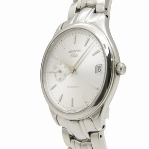 美品 ゼニス クラス エリート 02.0040.680 自動巻き 腕時計 SS シルバー文字盤 1438【中古】ZENITH メンズ