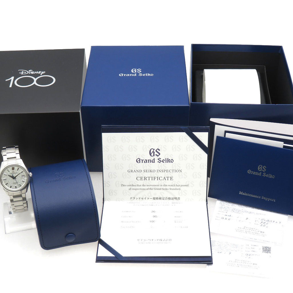 新品同様 グランドセイコー ディズニー 100 リミテッドエディション SLGH023 / 9SA5-00C0 白樺 自動巻き 腕時計 シルバー文字盤 1439【中古】SEIKO メンズ