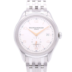 美品 ボーム＆メルシェ クリフトン 65717 自動巻き 腕時計 ベージュ/ゴールド 1440【中古】Baume & Mercier メンズ