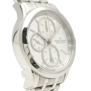 美品 モーリスラクロア ポントス PT7538/48 自動巻き 腕時計 SS シルバー 1441【中古】MAURICE LACROIX メンズ