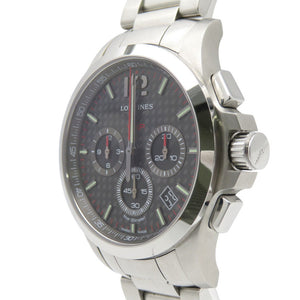 美品 ロンジン コンクエスト V.H.P L3.717.4.66.6 クオーツ 腕時計 SS グレー 1443【中古】LONGINES メンズ