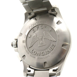 美品 ロンジン コンクエスト V.H.P L3.717.4.66.6 クオーツ 腕時計 SS グレー 1443【中古】LONGINES メンズ