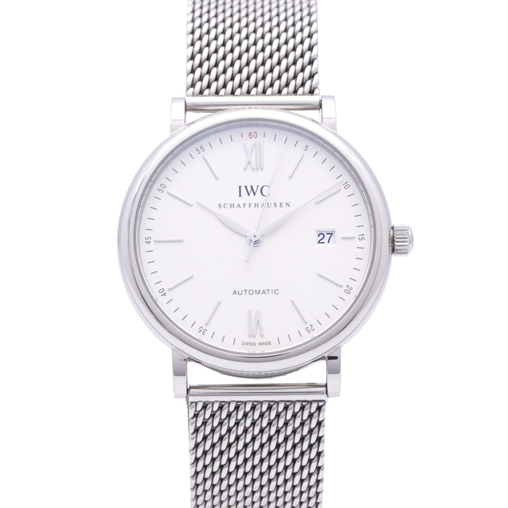 新品同様 IWC ポートフィノ IWIW356505 自動巻き 腕時計 SS シルバー文字盤 1444【中古】インターナショナルウォッチカンパニー メンズ