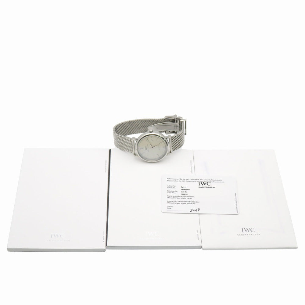 新品同様 IWC ポートフィノ IWIW356505 自動巻き 腕時計 SS シルバー文字盤 1444【中古】インターナショナルウォッチカンパニー メンズ