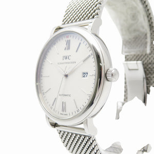 新品同様 IWC ポートフィノ IWIW356505 自動巻き 腕時計 SS シルバー文字盤 1444【中古】インターナショナルウォッチカンパニー メンズ