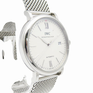 新品同様 IWC ポートフィノ IWIW356505 自動巻き 腕時計 SS シルバー文字盤 1444【中古】インターナショナルウォッチカンパニー メンズ
