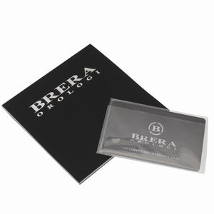 未使用 ブレラ オロロジ エテルノ クロノ BRET3C4304 クオーツ 腕時計 SS/レザー グレー文字盤 1446【中古】BRERA OROLOGI メンズ