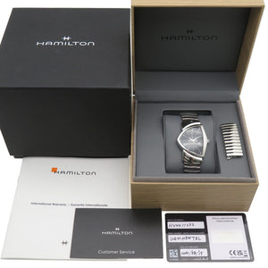 美品 ハミルトン ベンチュラ H24411232 クオーツ 腕時計 SS ブラック 黒文字盤 1447【中古】HAMILTON メンズ