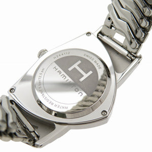 美品 ハミルトン ベンチュラ H24411232 クオーツ 腕時計 SS ブラック 黒文字盤 1447【中古】HAMILTON メンズ