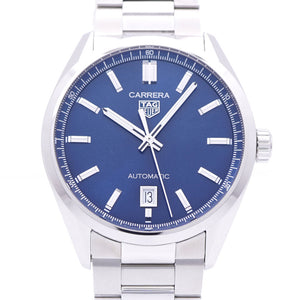 新品同様 タグホイヤー カレラ キャリパー5 WBN2112.BA0639 自動巻き 腕時計 SS ブルー 青文字盤 ネイビー 1455【中古】TAG HEUER メンズ