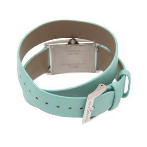 ティファニー クオーツ イーストウエスト 60557985 腕時計 ステンレススチール/レザー シルバー 1456【中古】TIFFANY&Co. レディース