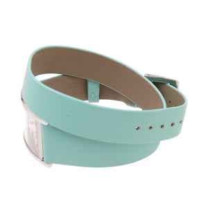 ティファニー クオーツ イーストウエスト 60557985 腕時計 ステンレススチール/レザー シルバー 1456【中古】TIFFANY&Co. レディース