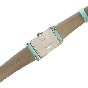 ティファニー クオーツ イーストウエスト 60557985 腕時計 ステンレススチール/レザー シルバー 1456【中古】TIFFANY&Co. レディース