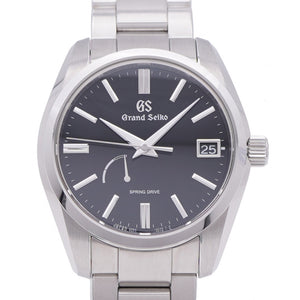 新品同様 グランドセイコー ヘリテージコレクション スプリングドライブ SBGA467/9R65-0DY0 自動巻き 腕時計 SS ブラック 黒文字盤 1462【中古】GRAND SEIKO セイコー パワーリザーブ メンズ