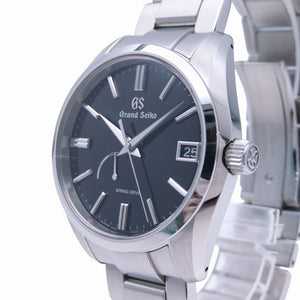 新品同様 グランドセイコー ヘリテージコレクション スプリングドライブ SBGA467/9R65-0DY0 自動巻き 腕時計 SS ブラック 黒文字盤 1462【中古】GRAND SEIKO セイコー パワーリザーブ メンズ