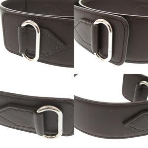 新品同様 エルメス スカーフ専用ベルト レザー ブラウン □K刻印(2007年製) ベルト 1478【中古】HERMES