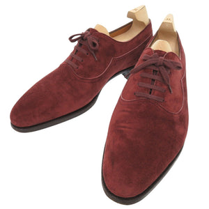 美品 ジョンロブ MARLOW スエード バーガンディ サイズ7 ビジネスシューズ ドレスシューズ 1493【中古】John Lobb メンズ