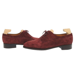 美品 ジョンロブ MARLOW スエード バーガンディ サイズ7 ビジネスシューズ ドレスシューズ 1493【中古】John Lobb メンズ