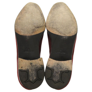 美品 ジョンロブ MARLOW スエード バーガンディ サイズ7 ビジネスシューズ ドレスシューズ 1493【中古】John Lobb メンズ