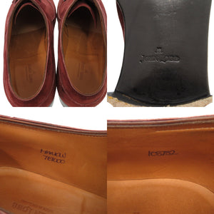 美品 ジョンロブ MARLOW スエード バーガンディ サイズ7 ビジネスシューズ ドレスシューズ 1493【中古】John Lobb メンズ