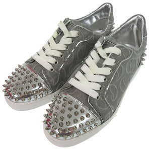 美品 クリスチャンルブタン Vieira 2 スニーカー スタッズ シルバー 1494【中古】Christian Louboutin
