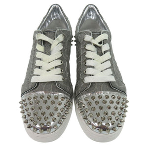美品 クリスチャンルブタン Vieira 2 スニーカー スタッズ シルバー 1494【中古】Christian Louboutin