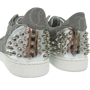 美品 クリスチャンルブタン Vieira 2 スニーカー スタッズ シルバー 1494【中古】Christian Louboutin