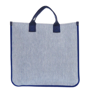 未使用 グッチ オシュコシュ コラボ チルドレンズライン ストライプ 605831 コットン ブルー トートバッグ 青 1501【中古】GUCCI