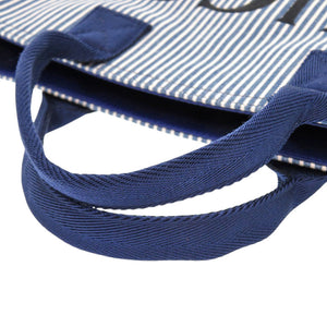 未使用 グッチ オシュコシュ コラボ チルドレンズライン ストライプ 605831 コットン ブルー トートバッグ 青 1501【中古】GUCCI