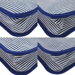 未使用 グッチ オシュコシュ コラボ チルドレンズライン ストライプ 605831 コットン ブルー トートバッグ 青 1501【中古】GUCCI