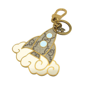 新品同様 グッチ ロケットモチーフ メタル ゴールド バッグチャーム キーホルダー 1502【中古】HERMES