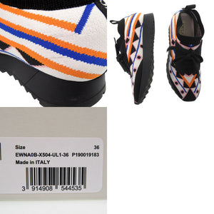 新品同様 エミリオ プッチ ジャカードニットスニーカー スニーカー ジャカード マルチカラー 1503【中古】Emilio Pucci