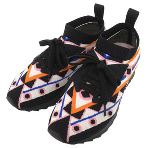 新品同様 エミリオ プッチ ジャカードニットスニーカー スニーカー ジャカード マルチカラー 1503【中古】Emilio Pucci