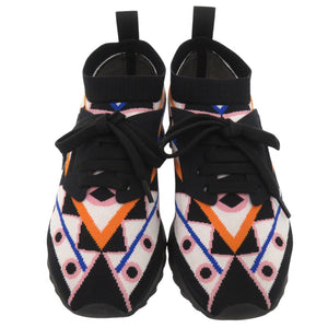 新品同様 エミリオ プッチ ジャカードニットスニーカー スニーカー ジャカード マルチカラー 1503【中古】Emilio Pucci