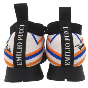 新品同様 エミリオ プッチ ジャカードニットスニーカー スニーカー ジャカード マルチカラー 1503【中古】Emilio Pucci