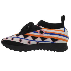 新品同様 エミリオ プッチ ジャカードニットスニーカー スニーカー ジャカード マルチカラー 1503【中古】Emilio Pucci