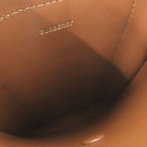 新品同様 バーバリー ノバチェック フォンホルダー PVC/レザー ブラウン ショルダーバッグ 茶 1506【中古】BURBERRY