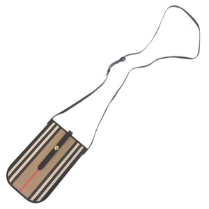 新品同様 バーバリー ノバチェック フォンホルダー PVC/レザー ブラウン ショルダーバッグ 茶 1506【中古】BURBERRY