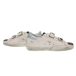 未使用 ゴールデングース OLD SCHOOL G36WS206 B6 サイズ35 グリッター レザー ホワイト スニーカー 白 1509【中古】GOLDEN GOOSE