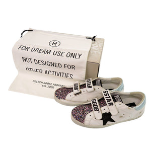 未使用 ゴールデングース OLD SCHOOL G36WS206 B6 サイズ37 グリッター レザー ホワイト スニーカー 白 1510【中古】GOLDEN GOOSE