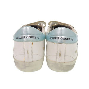 未使用 ゴールデングース OLD SCHOOL G36WS206 B6 サイズ37 グリッター レザー ホワイト スニーカー 白 1510【中古】GOLDEN GOOSE