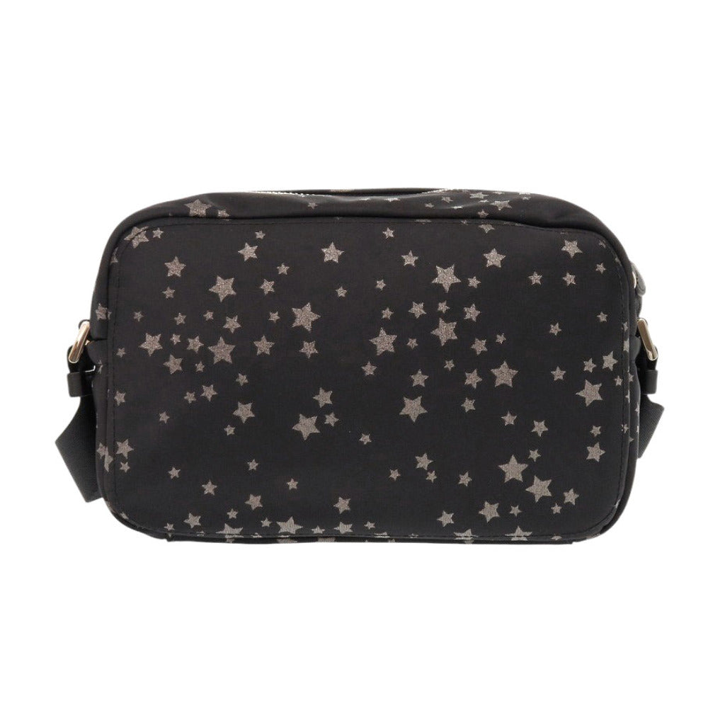 未使用 ケイトスペード 星柄 ポーチ付き ナイロン ブラック ショルダーバッグ 黒 1532【中古】Kate Spade