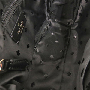 未使用 ケイトスペード 星柄 ポーチ付き ナイロン ブラック ショルダーバッグ 黒 1532【中古】Kate Spade