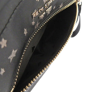 未使用 ケイトスペード 星柄 ポーチ付き ナイロン ブラック ショルダーバッグ 黒 1532【中古】Kate Spade