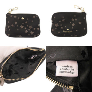未使用 ケイトスペード 星柄 ポーチ付き ナイロン ブラック ショルダーバッグ 黒 1532【中古】Kate Spade