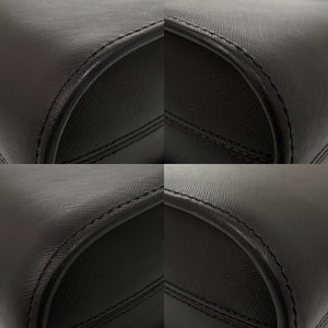 新品同様 A.P.C. ハーフムーン レザー ブラック ショルダーバッグ 黒 1538【中古】アーペーセー