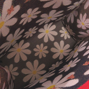 新品同様 マルニ DAISY SHOPPING BAG デイジーショッピングバッグ 花柄 SHMP0076A0  ポリエステル レッド ネイビー トートバッグ 1539【中古】MARNI