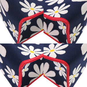 新品同様 マルニ DAISY SHOPPING BAG デイジーショッピングバッグ 花柄 SHMP0076A0  ポリエステル レッド ネイビー トートバッグ 1539【中古】MARNI